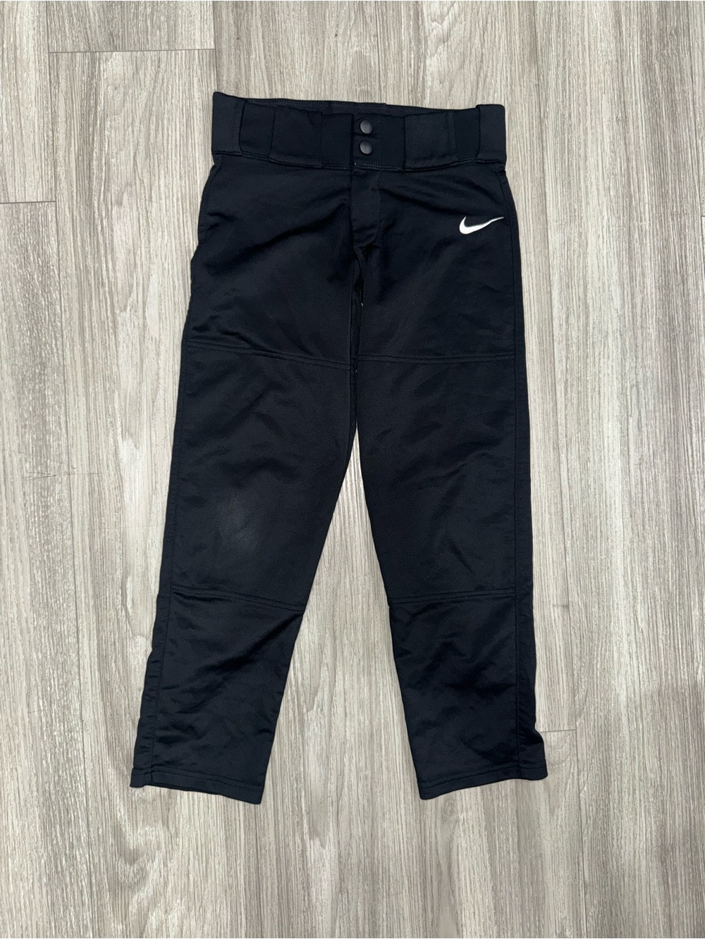 Nike Black Kids Athletic Joggers with White Shoosh - Read Description